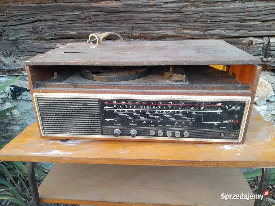 Stare radio PRL z adaptere gramofon Unitra Diora Dąbrowa Górnicza sprzedam