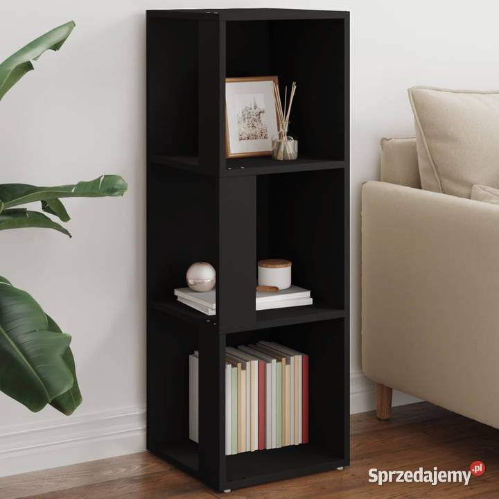 Szafka narożna czarna 33x33x100 materiał Warszawa