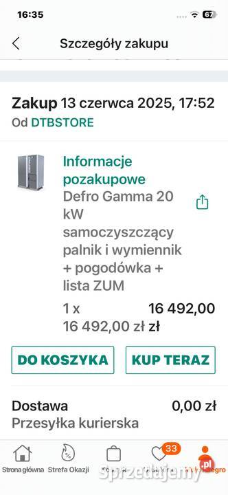 sprzedam piec co na pellet Kotły i Piece CO Niemodlin