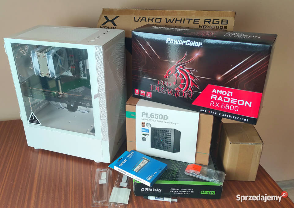 Komputer Gamingowy Ryzen 5 5600 RX 6800 16GB32GB Pamięć RAM 32 mazowieckie Żyrardów sprzedam