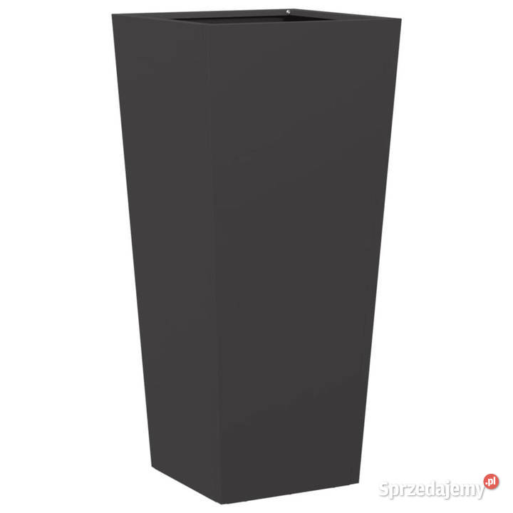 Donica ogrodowa czarna 35x35x75 stalowa WM851080 Warszawa sprzedam