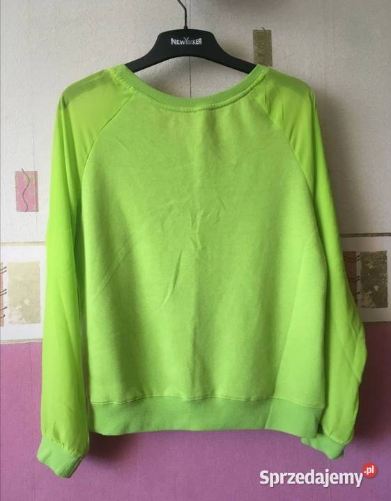 YORKER bluza z szyfonowymi tiulowymi rękawami S New Yorker Leszno