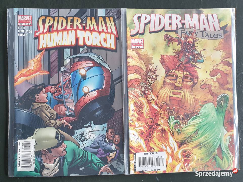 SpiderMan Human Torch Fairy Tales 6 komiksów Gdynia