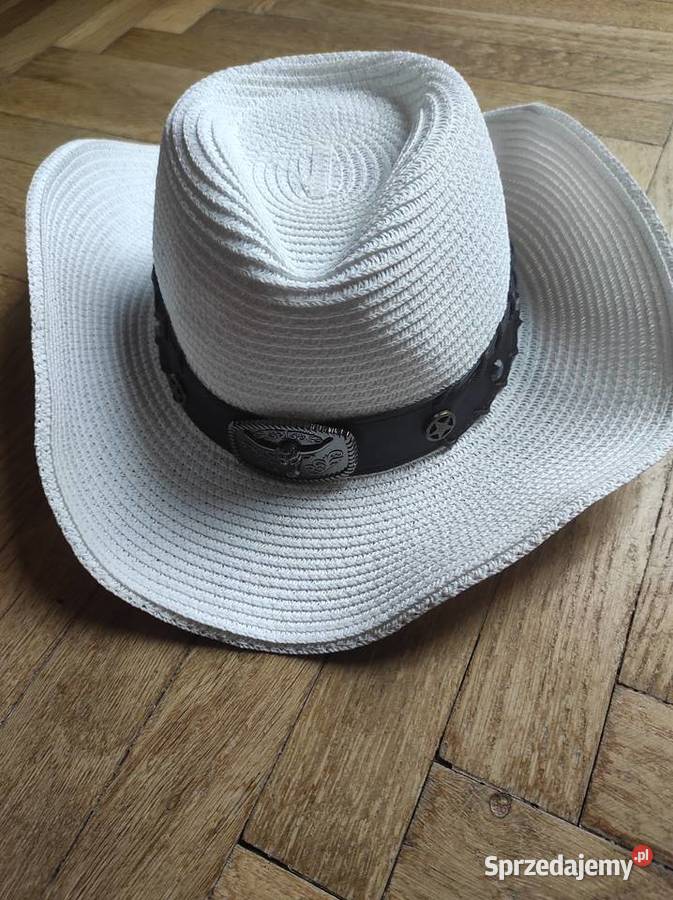Kapelusz letni biały rozmiar 59 100 naturalne Kraków