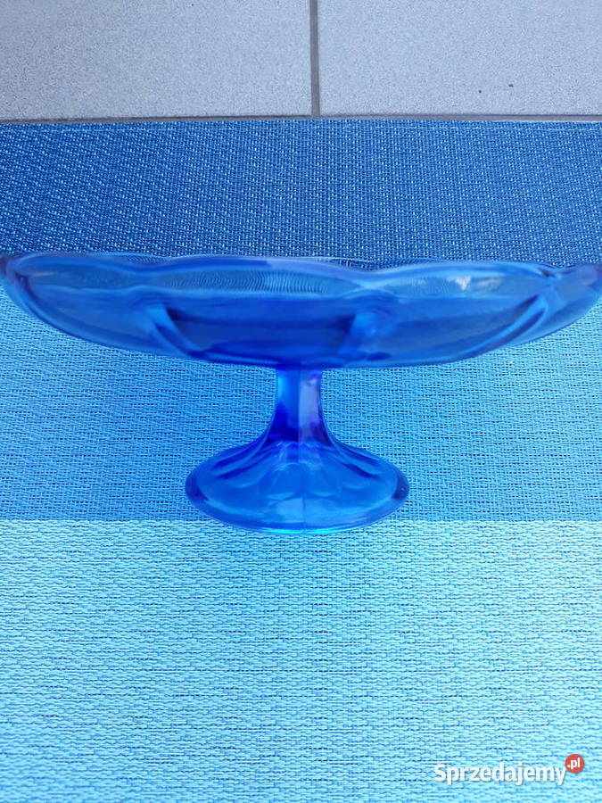 Patera szkło kolorowe Prl Aleksandrów Łódzki