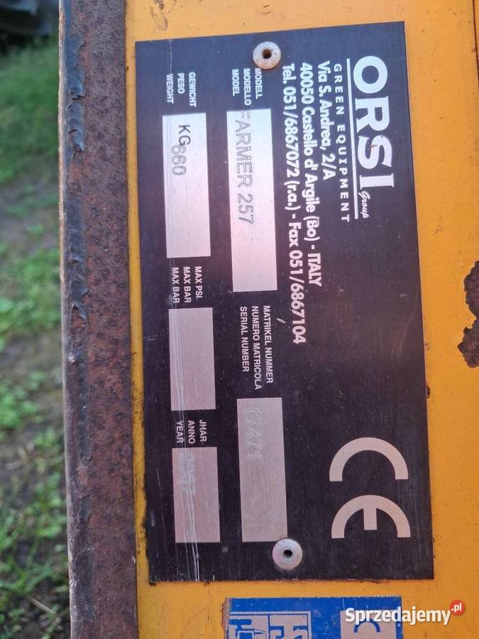 Mulczer orsi 25m hydrauliczny Kępno sprzedam