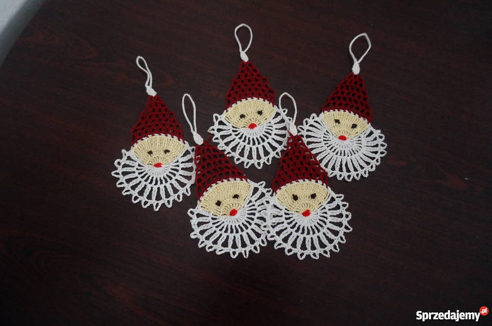 Ozdoby szydełkowe Boże Narodz aniołki gwiazdki Libiszów-Kolonia