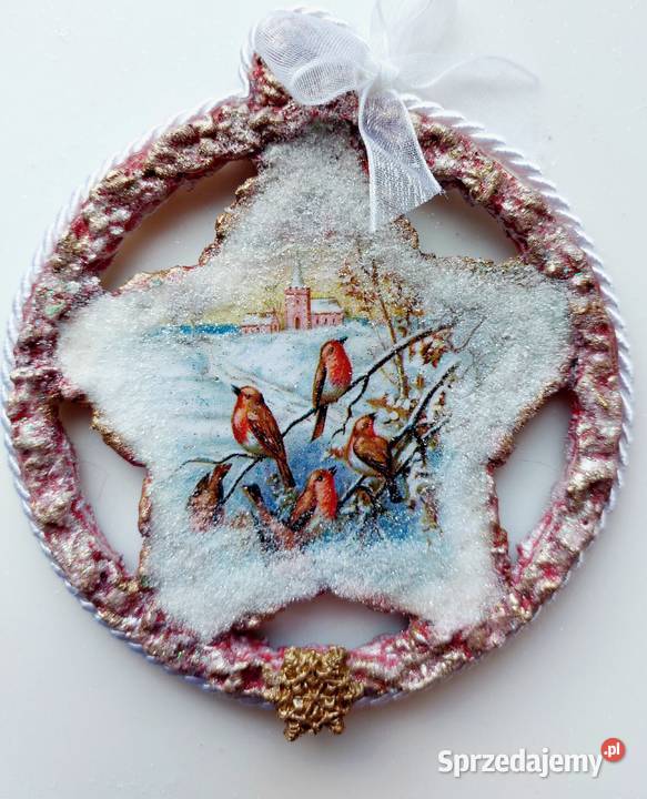 Ozdoba świąteczna wisząca rękodzieło sprzedam