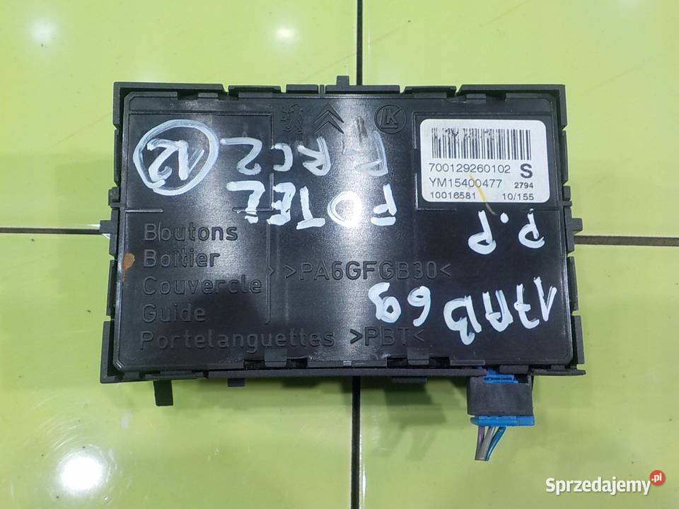 PEUGEOT RCZ 16 THP 10r modul sterownik fotela Suków sprzedam