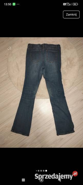 Spodnie dżinsowe damskie rozmiar 44 Długie podkarpackie