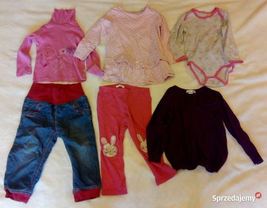 Ubranka dziewczynki 1224 miesięcy 86 8692 92 Rozmiar 86 Czeladź sprzedam