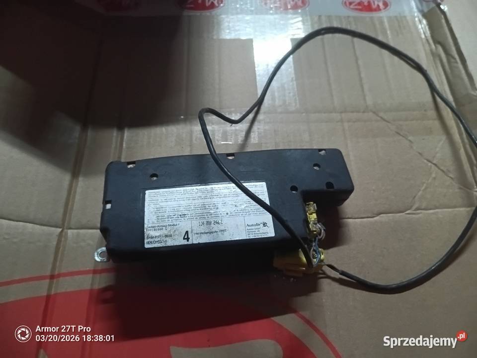 Poduszka przedniego fotela skoda octavia1 Wyposażenie wnętrz Krzywiń