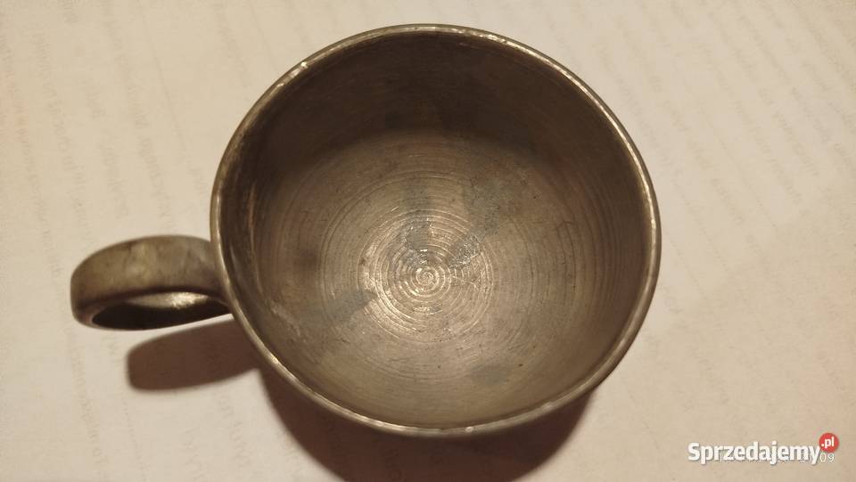 Zestaw 4 kubków do kawy i espresso z cyny Gdańsk