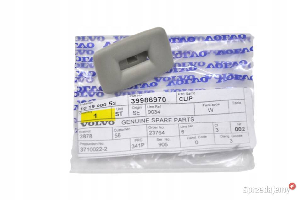 VOLVO C70 S70 S60 S80 spinka podsufitki OE