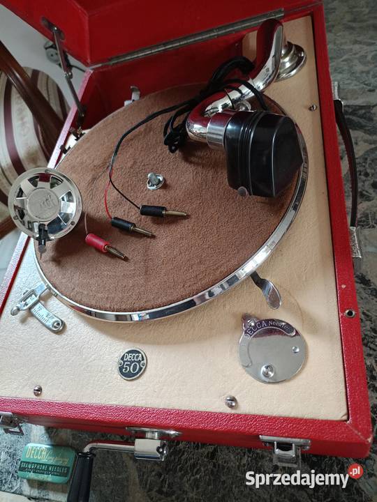 Zabytkowy Patefon DECCA 30 Lata plus elektryczna Drawski Młyn