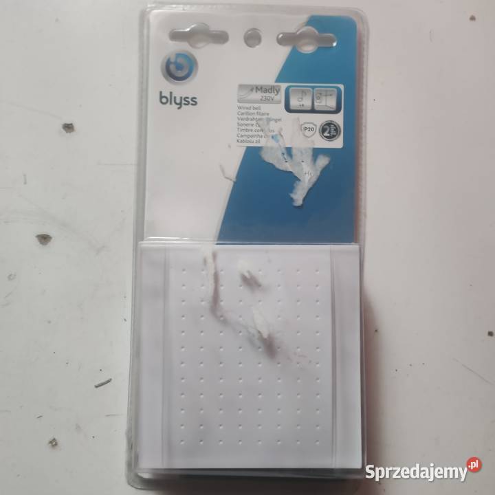 Biały dzwonek do drzwi 230V Zawiercie sprzedam