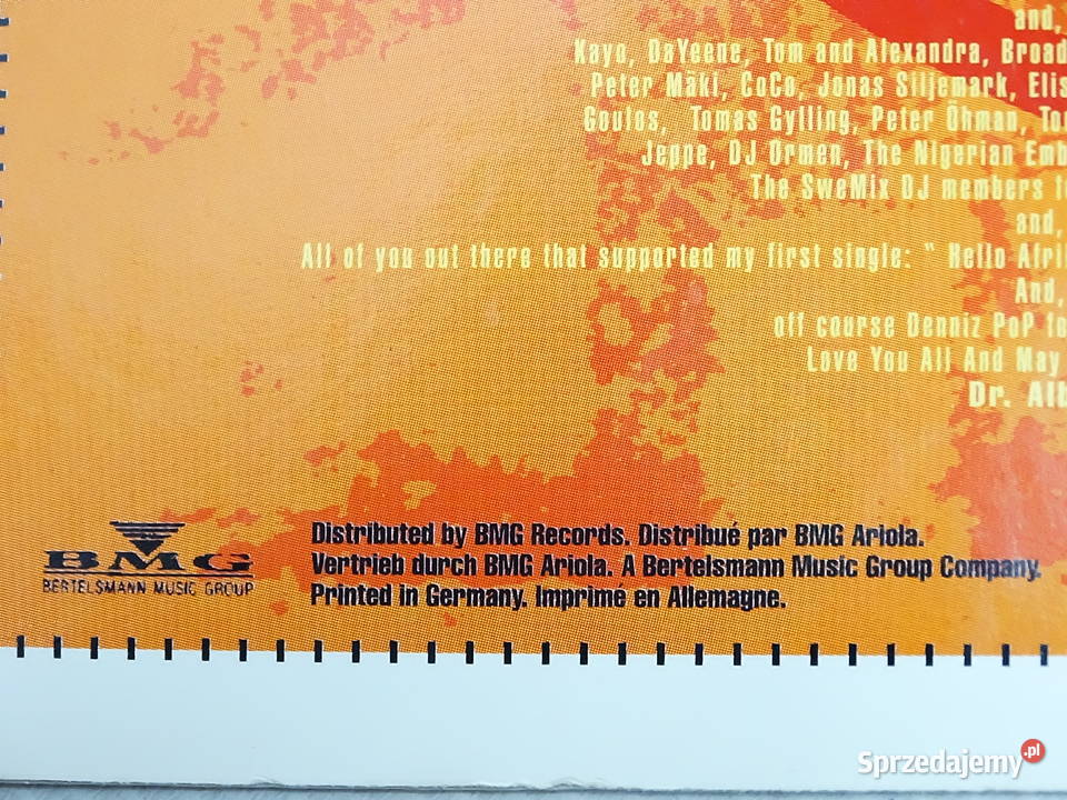 Dr Alban Hello Afrika The Album Płyta Winylowa lubelskie Biłgoraj