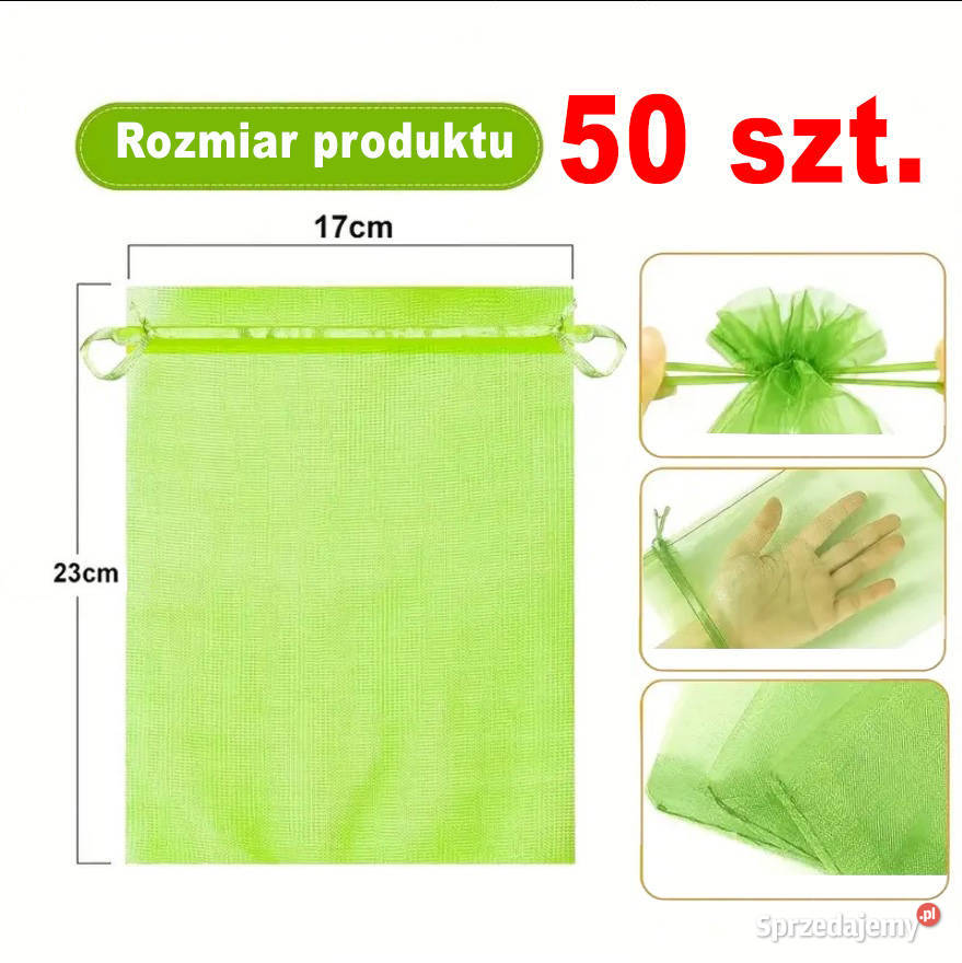 50 worki siatka ochrona przed owadami na owoce Pozostałe Krosno sprzedam