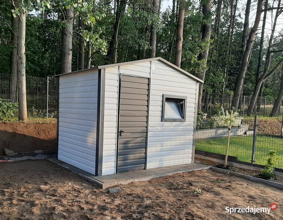 Mały Garaż Blaszany Schowek na Narzędzia Wiatka Gryfice