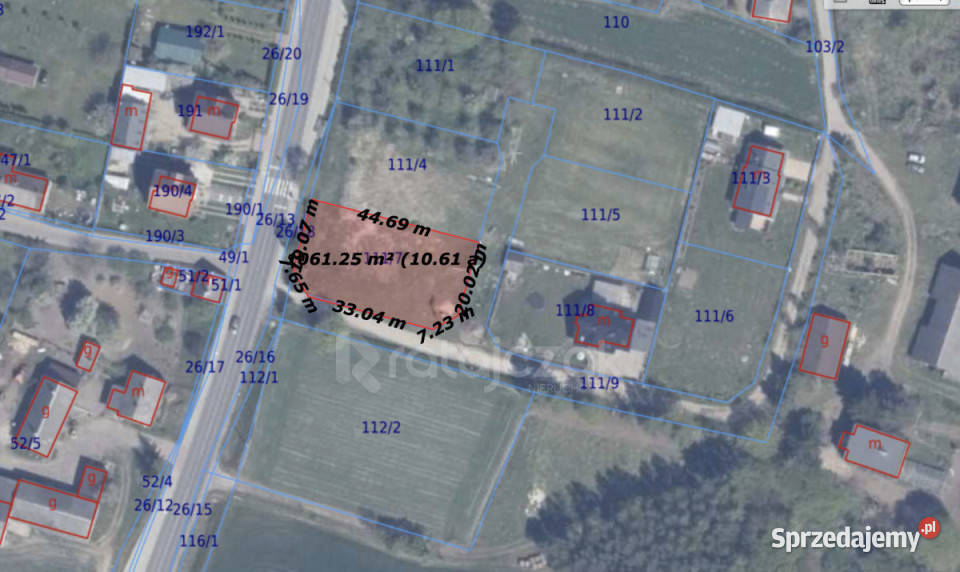 Ogłoszenie działka 1057m2 Trzcińsk 44m Sprzedaż
