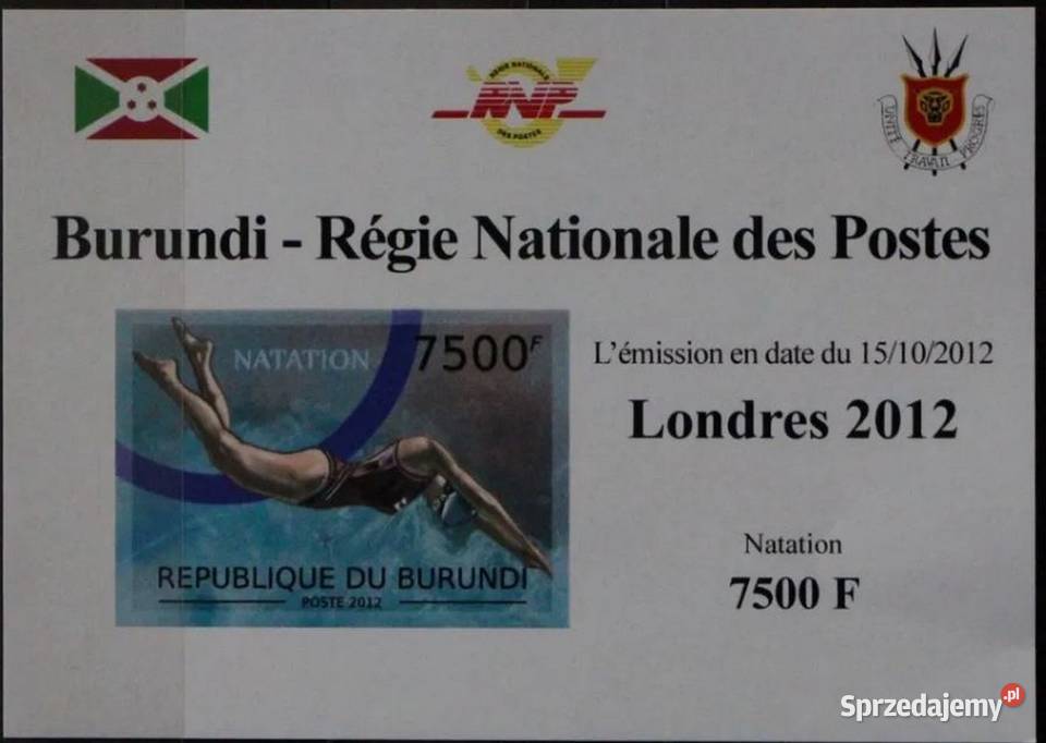 Burundi Londyn 2012 r Oborniki sprzedam