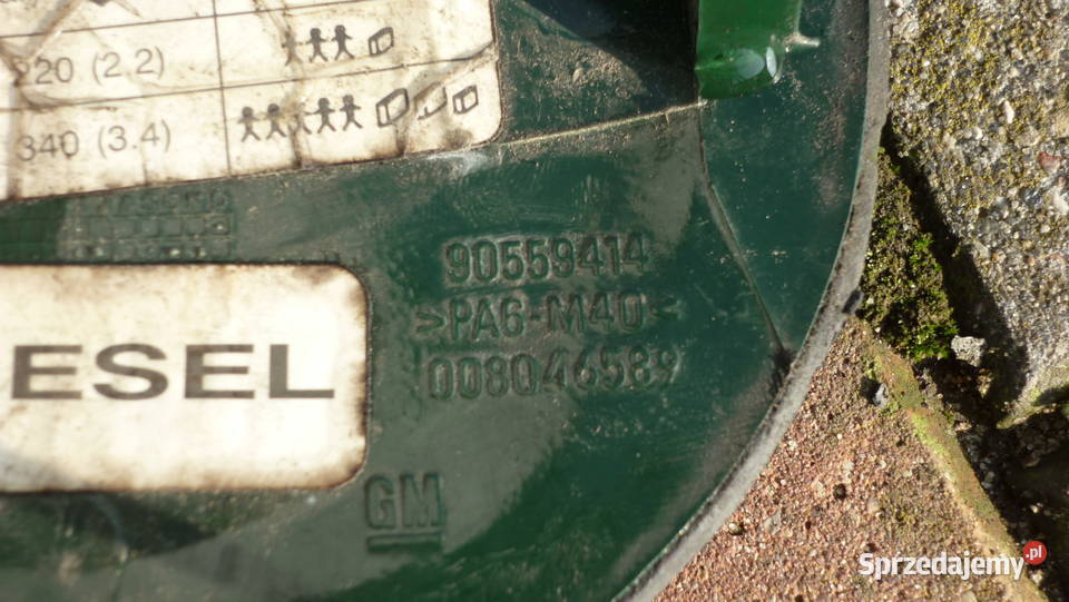 Klapka wlewu paliwa Opel Astra 2 G Y375 wielkopolskie