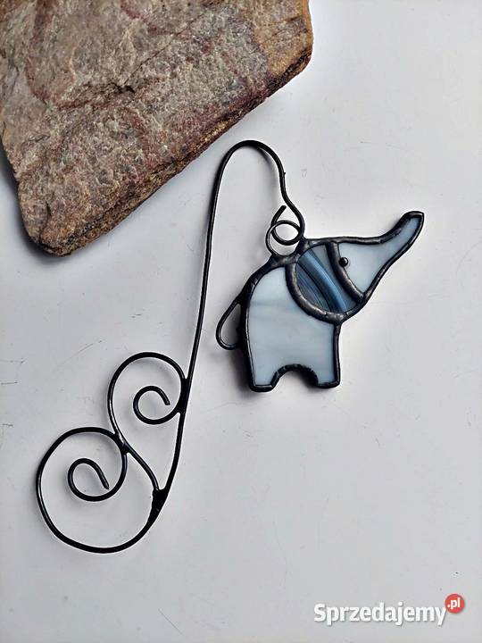 zakładka do książki słoń Teo witraż Piekary Śląskie