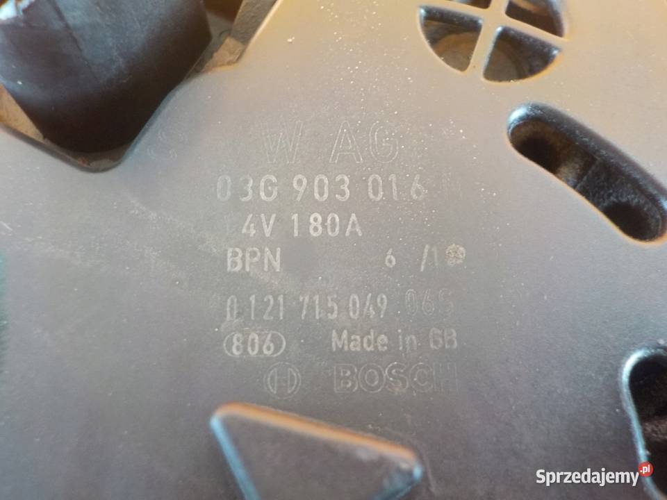 A6 C6 A4 B8 A5 Q5 20 TDI 10r 136 CAG alternator Części samochodowe mazowieckie