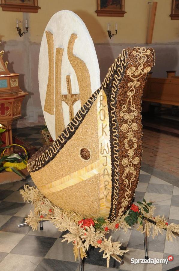 Wieniec dożynkowy BARKA zdobiony ziarnem Jaroszów