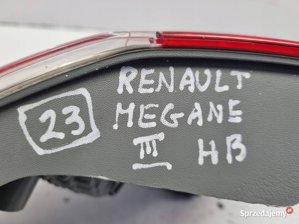 Renault Megane III HTB TYLNA LAMPA LEWA lewy tył Rudka