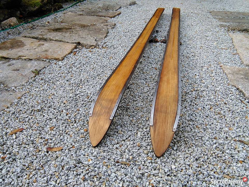 Stare drewniane narty 1939 Szklarska Poręba