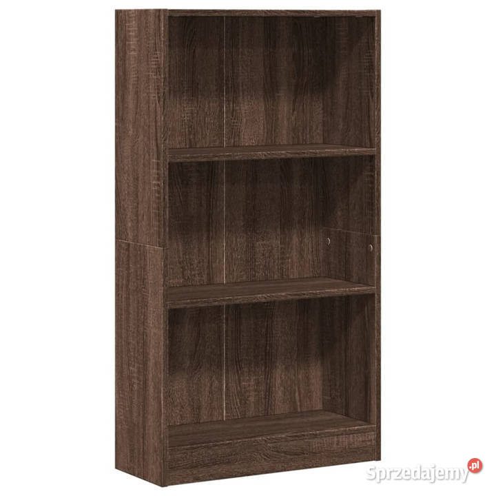 Regał brązowy dąb 60x24x109 materiał Warszawa