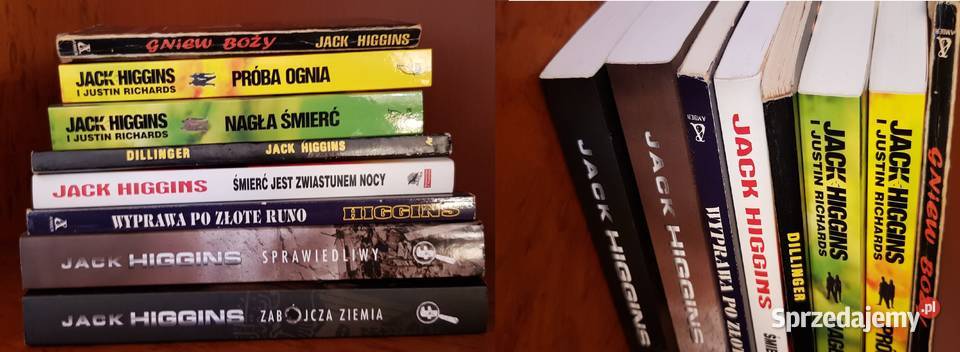 Jack Higgins kolekcja książek kryminał sensacja świętokrzyskie Kielce