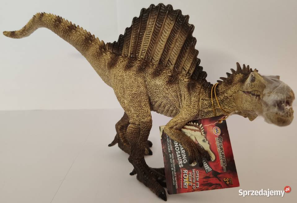 Ryczący Dinozaur Ryczy Figurka Spinosaurus z Plastik  Mogilany
