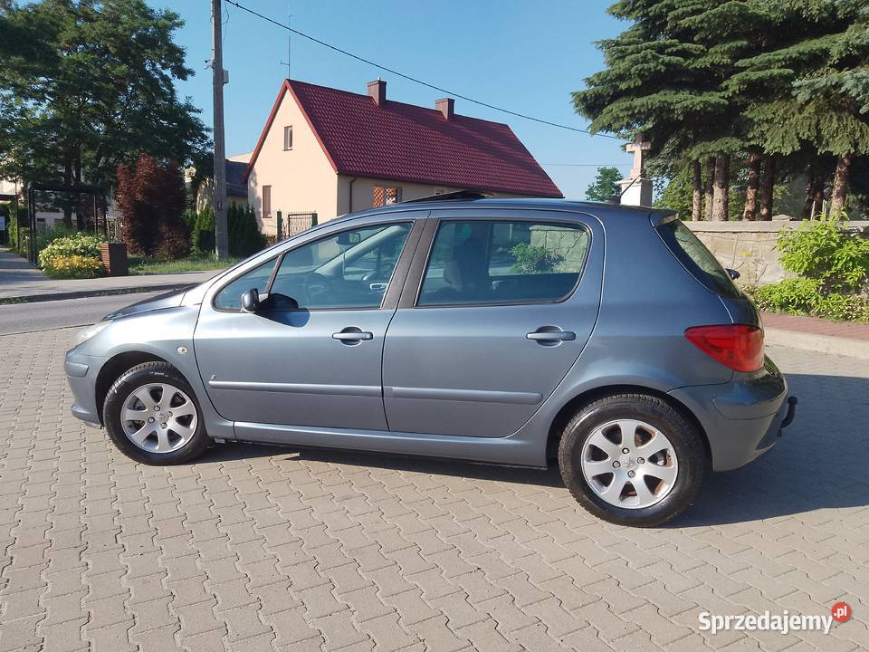 Peugeot 307 Lift 2006r 16 benzyna Niski przebieg centralny zamek Radom