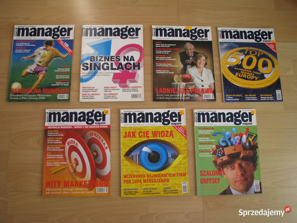 Manager Magazin miesięcznik 2005r 2006r 2007r Brzegi sprzedam