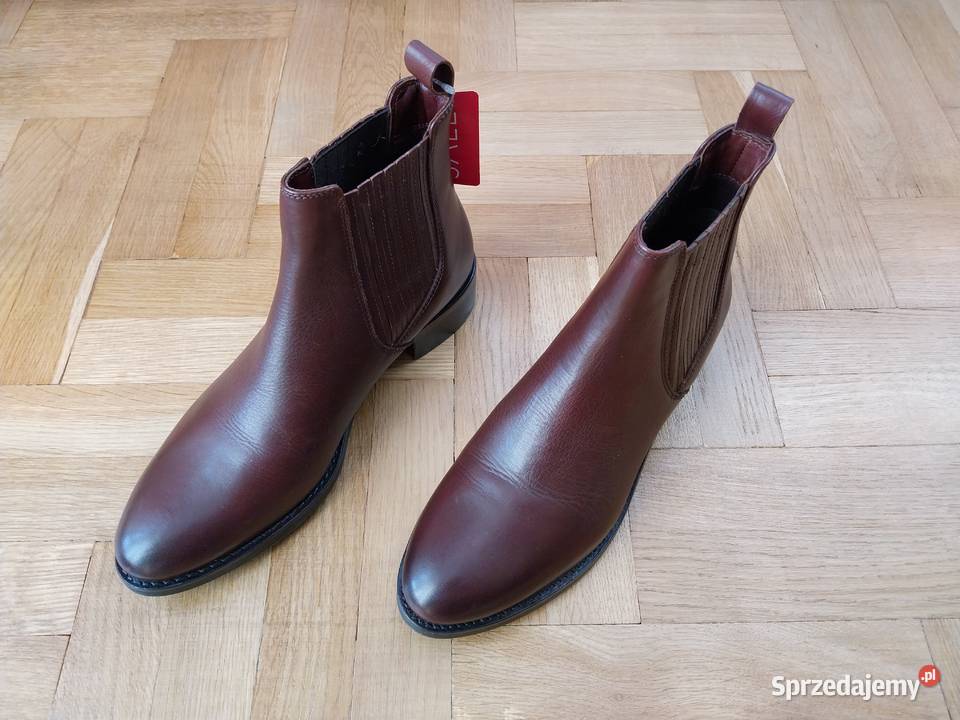 Botki damskie DUNA brązowe elegancja w Wałbrzych