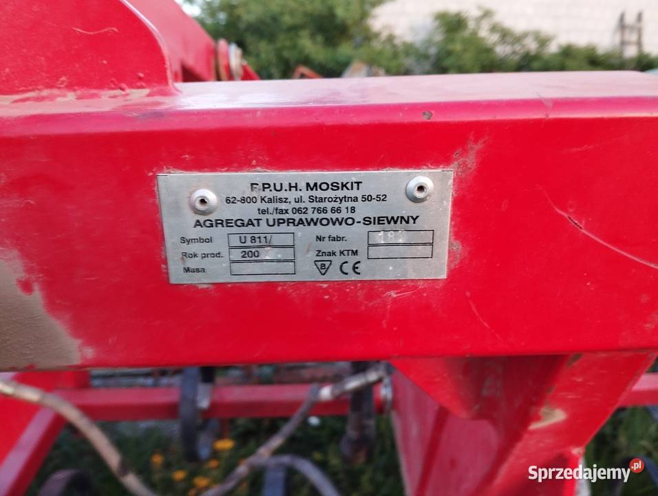 Agregat Uprawowo siewny Moskit 3m Nowy Agregaty mazowieckie Pułtusk