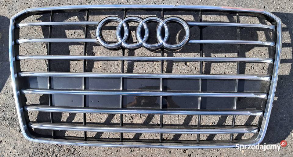 AUDI A8 D4 GRILL ATRAPA 4H0853651 osobowe Atrapy dolnośląskie Wrocław