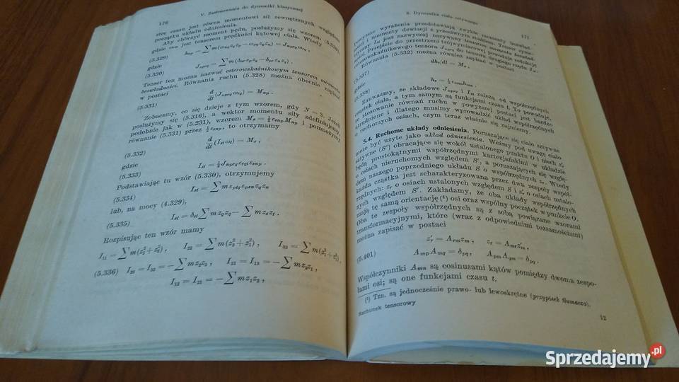 Rachunek tensorowy J L Synge i A Schild pomorskie Gdańsk