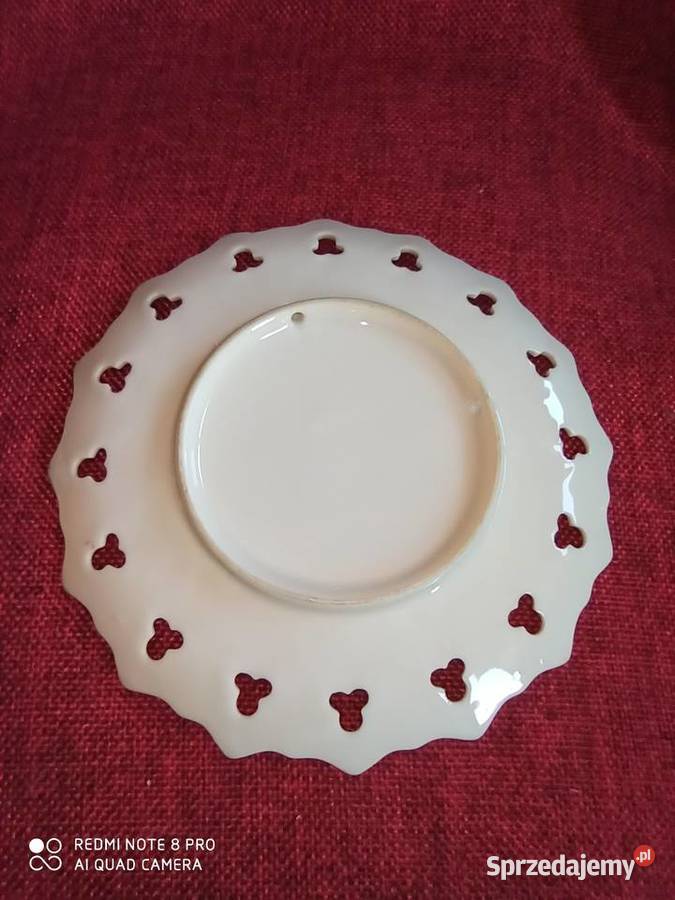 Talerz z różami ażur Do powieszenia Gdańsk