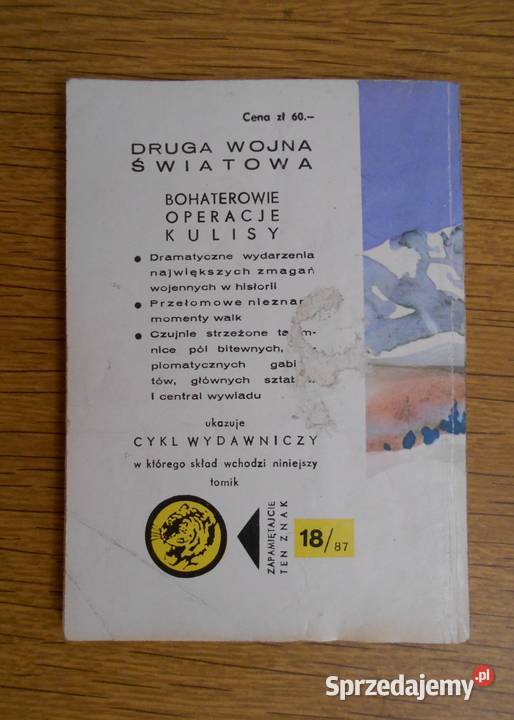 Żółty Tygrys Z pomocą ginącym 1887 sprzedam