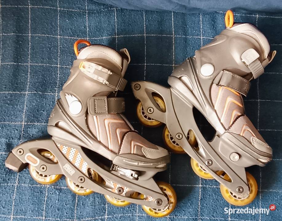 Rolki regulowane rozmiar 31 do 33 ABEC 1 Torba Skating