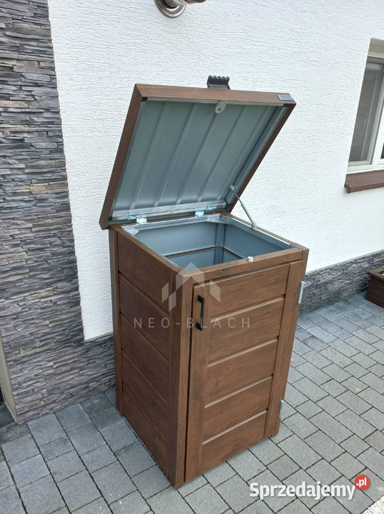 Zabudowa kosza na śmieci wiata śmietnikowa