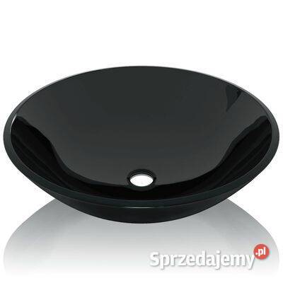 vidaXL Umywalka z czarnego hartowanego szkła 42 sprzedam