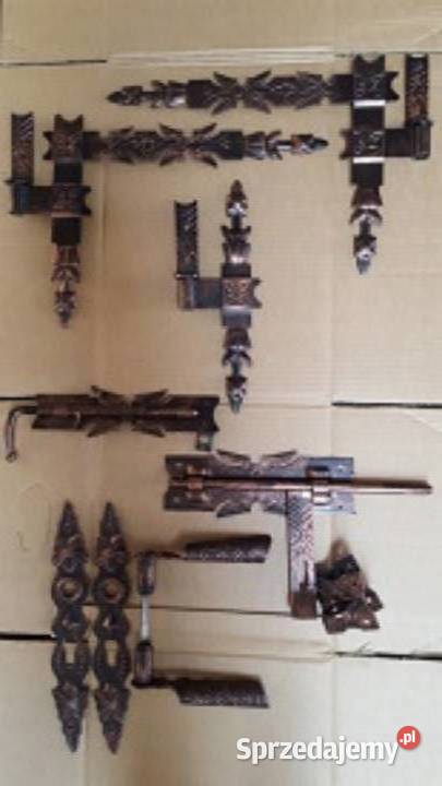 Zawias kątowy okiennicowy ozdobny kuty 30 Mogilany