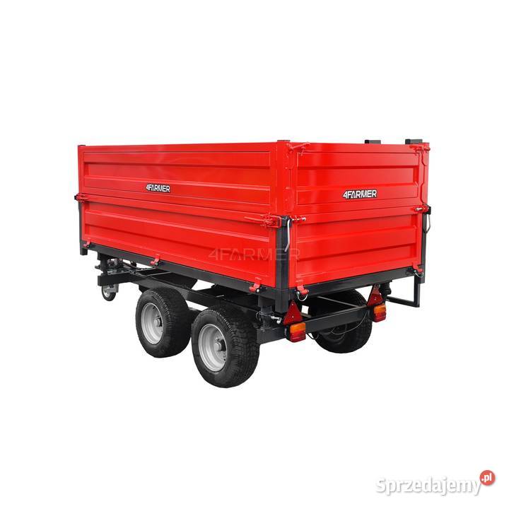Przyczepa rolnicza dwuosiowa 25T z kiprem i Przyczepy rolnicze