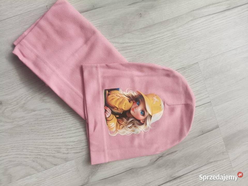 Czapka Wiosenna dziewczynki szalik komin Zawiercie