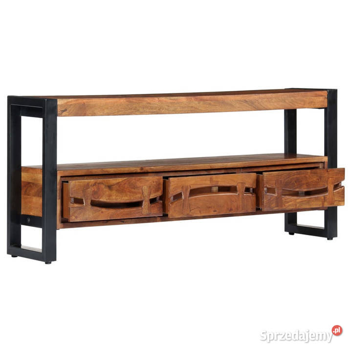 Szafka pod TV 140 x 30 x 45 lite drewno akacjowe Warszawa