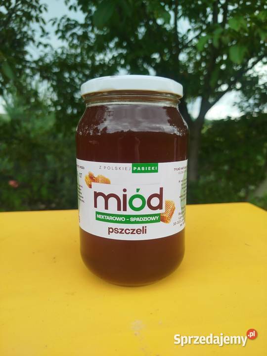 100 Miód nektarowo spadziowy naturalny słoik Lipnica Wielka